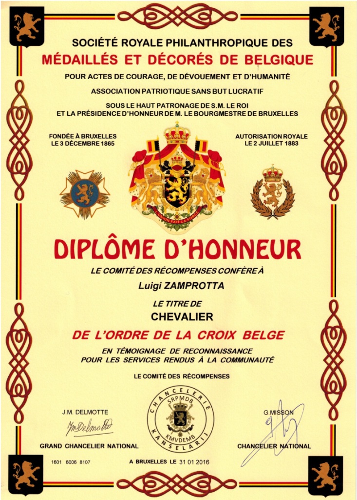 Diplome Chevalier